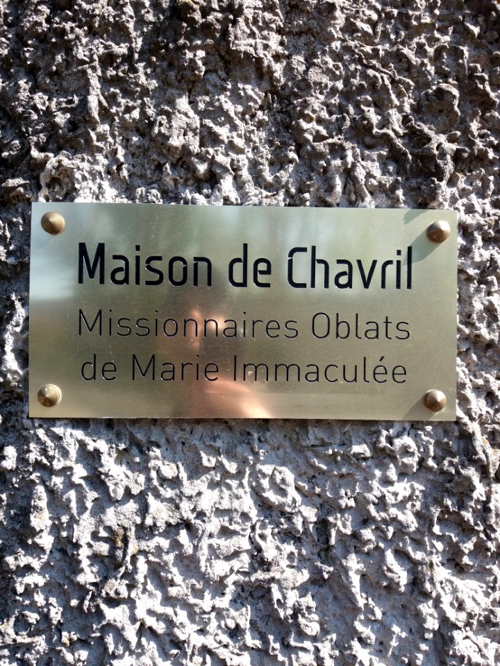 Sainte-Foy-lès-Lyon - Chemin de Chavril - Maison de Chavril - Plaque