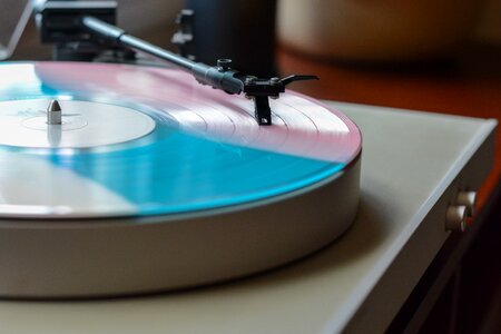 Phonograph record technology turntable