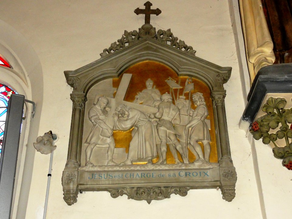 Saint-Vaast-Dieppedalle (Seine-Mar.) église, chemin de croix station 02