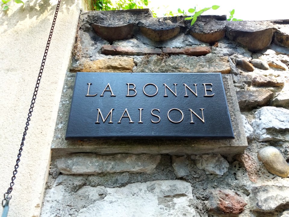 Sainte-Foy-lès-Lyon - Chemin de Fontanières - Jardin de la Bonne Maison - Plaque