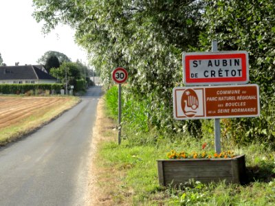 Saint-Aubin-de-Crétot (Seine-Mar.) entrée