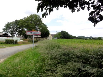 Saint-Clément (Aisne) city limit sign