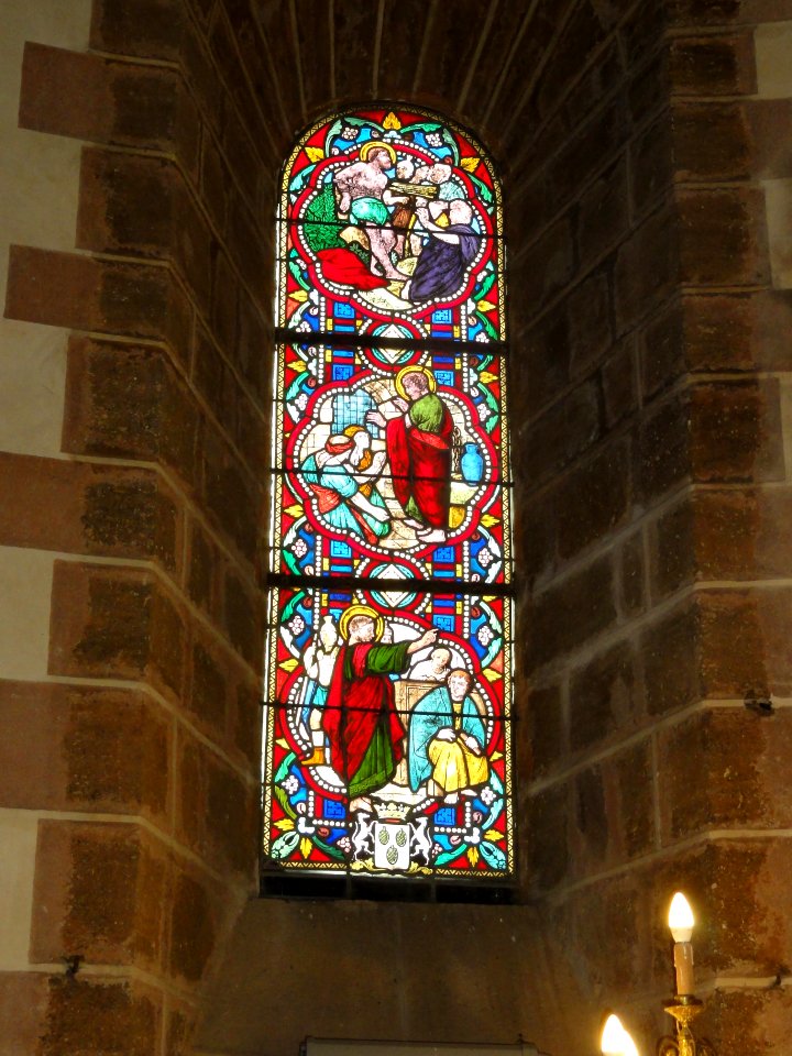 Saint-Christophe-du-Jambet (Sarthe) église, vitrail (02)