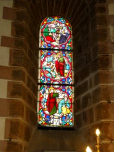 Saint-Christophe-du-Jambet (Sarthe) église, vitrail (02)