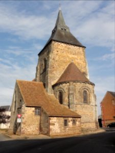 Saint-Christophe-du-Jambet (Sarthe) église extérieur (01)