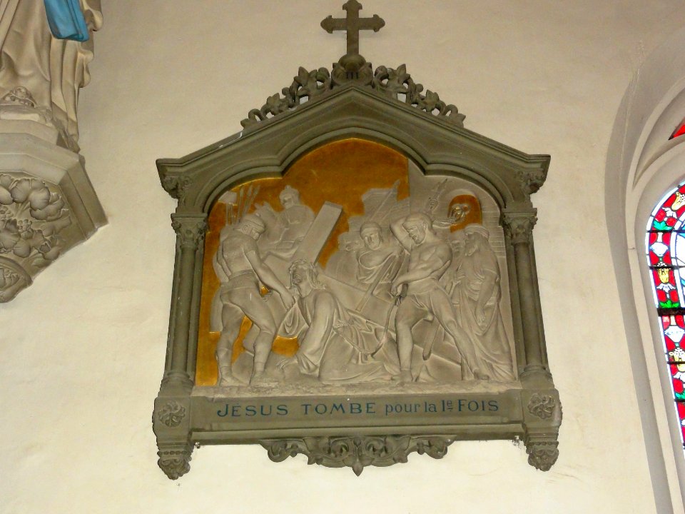Saint-Vaast-Dieppedalle (Seine-Mar.) église, chemin de croix station 03