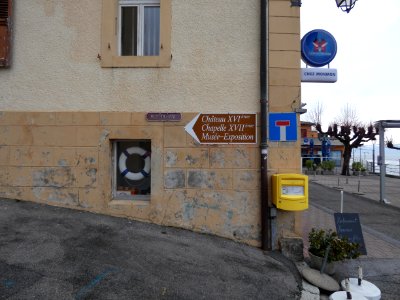 Saint-Gingolph - Rue du Lac - Plaque et panneaux