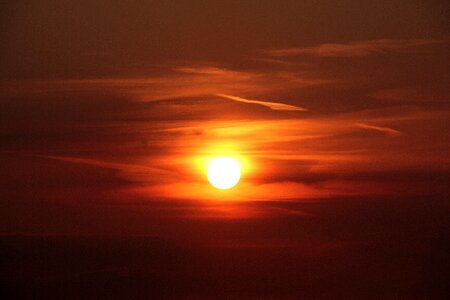 Setting sun afterglow sky photo