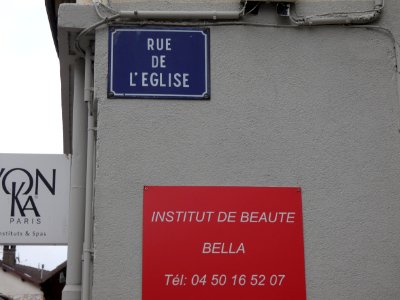 Saint-Gingolph - Rue de l'Église - Plaque