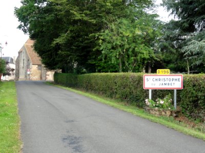 Saint-Christophe-du-Jambet (Sarthe) entrée