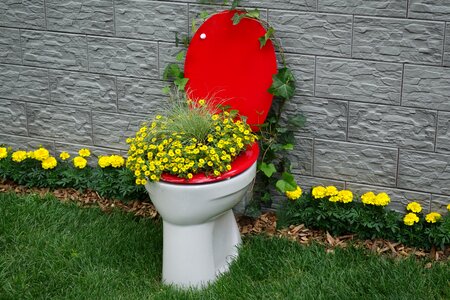 Toilet flower exhibition floraart zagreb 2017