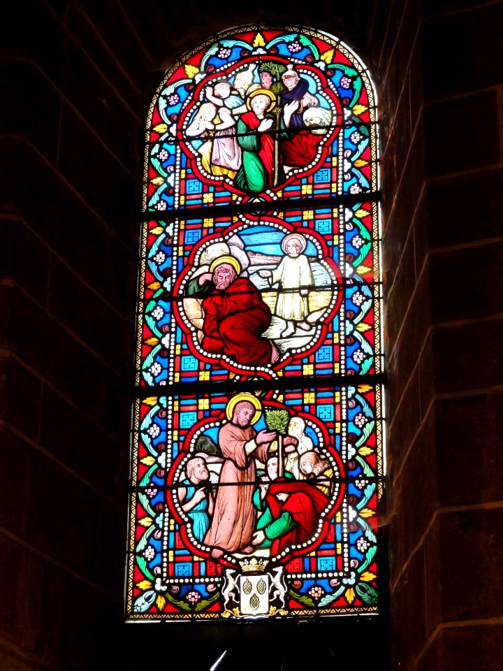 Saint-Christophe-du-Jambet (Sarthe) église, vitrail (04)