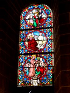 Saint-Christophe-du-Jambet (Sarthe) église, vitrail (04)