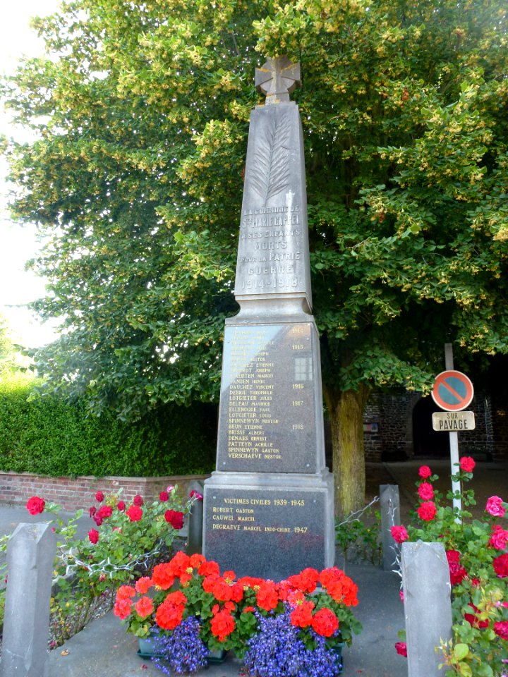 Sainte-Marie-Cappel (Nord, Fr) monument aux morts