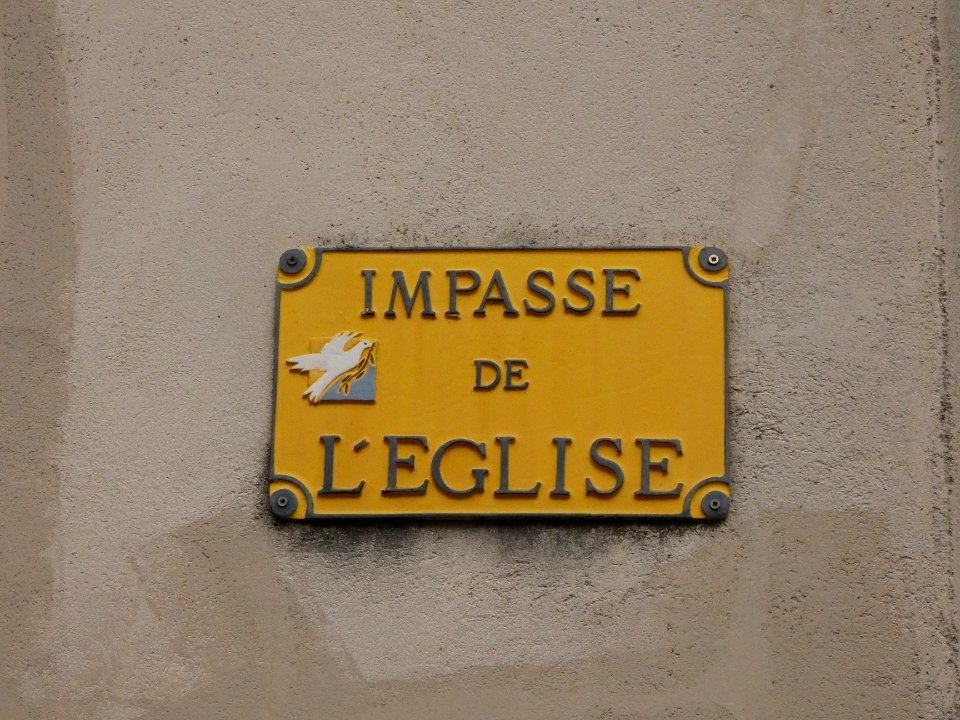 Sainte-Colombe - Impasse de l'Église - Plaque