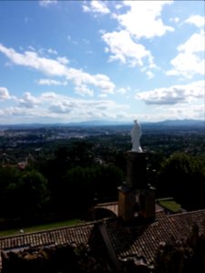 Saint-Cyr-au-Mont-d'Or - Ermitage du Mont Cindre - Jardin de prière - Belvédère, vue sur la Vierge