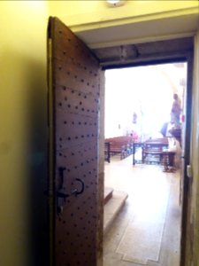 Saint-Cyr-au-Mont-d'Or - Ermitage du Mont Cindre - Chapelle, porte de la sacristie