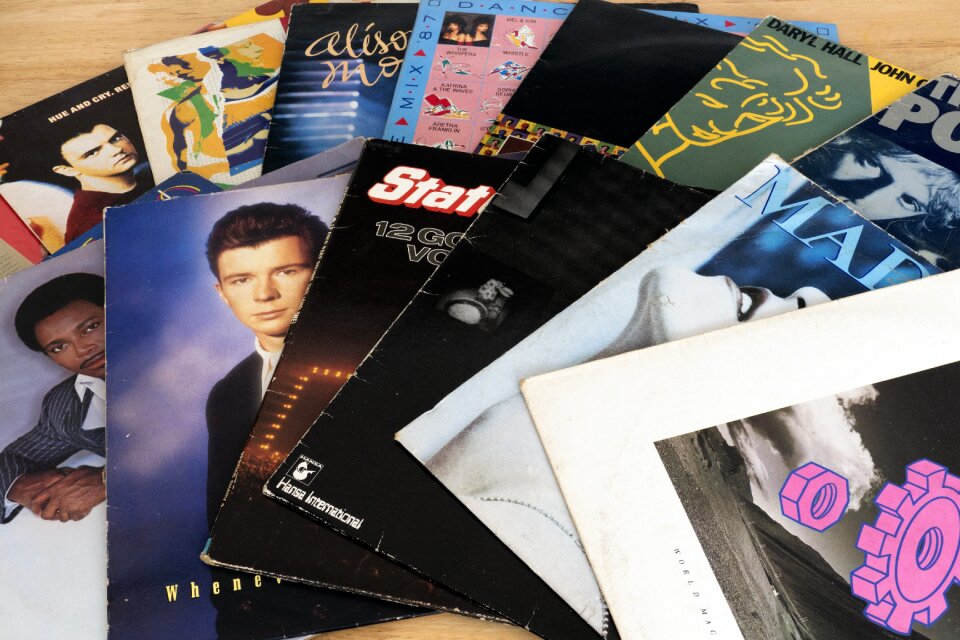 Vinyl record music retro