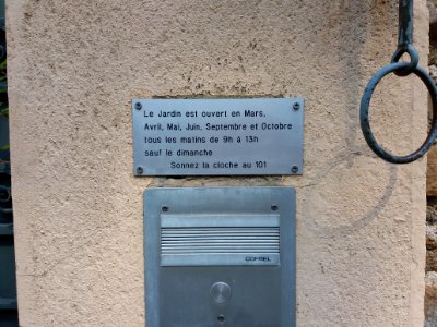 Sainte-Foy-lès-Lyon - Chemin de Fontanières - Jardin de la Bonne Maison - Plaque informations