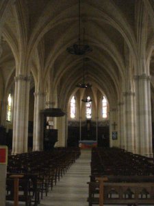 Sainte-Foy-la-Grande (Gironde, Fr), church interior