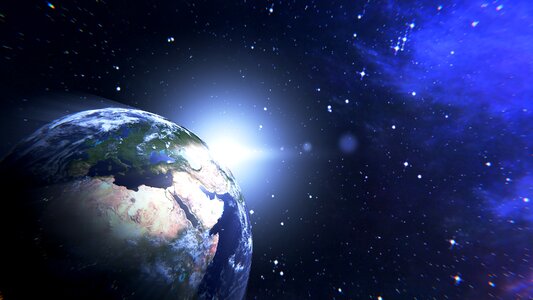 Terrestrial globe planisphere international