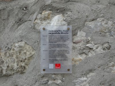 Saint-Gingolph - Pont d'En-Haut - Plaque Pont d'En-Haut ou pont du Moulin