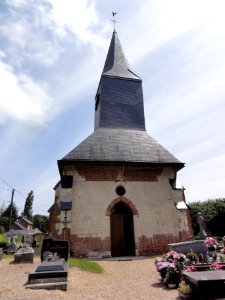 Sainte-Geneviève (Aisne) Église Sainte-Geneviève, façade entrée