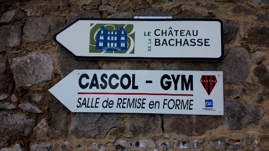 Sainte-Foy-lès-Lyon - Rue des Bottières - Panneau Château de la Bachasse