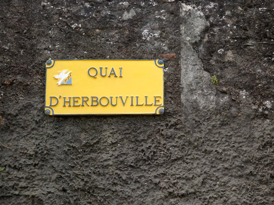 Sainte-Colombe - Quai d'Herbouville - Plaque