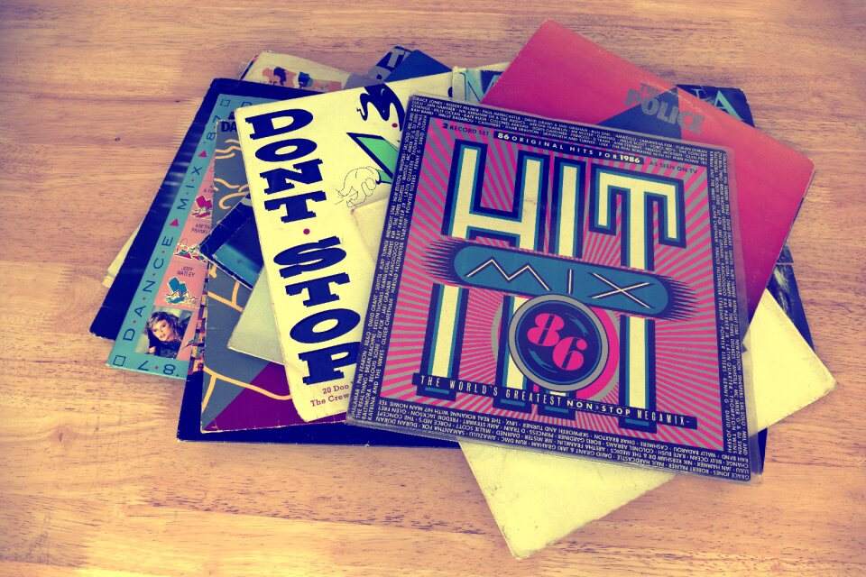 Vinyl record music retro