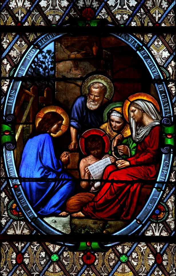 Sainte-Marie-des-Batignolles Vitrail Sainte Famille 1 29102018