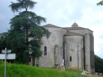 Saint-Ferme (Gironde, Fr), chevet de l'église abbatiale