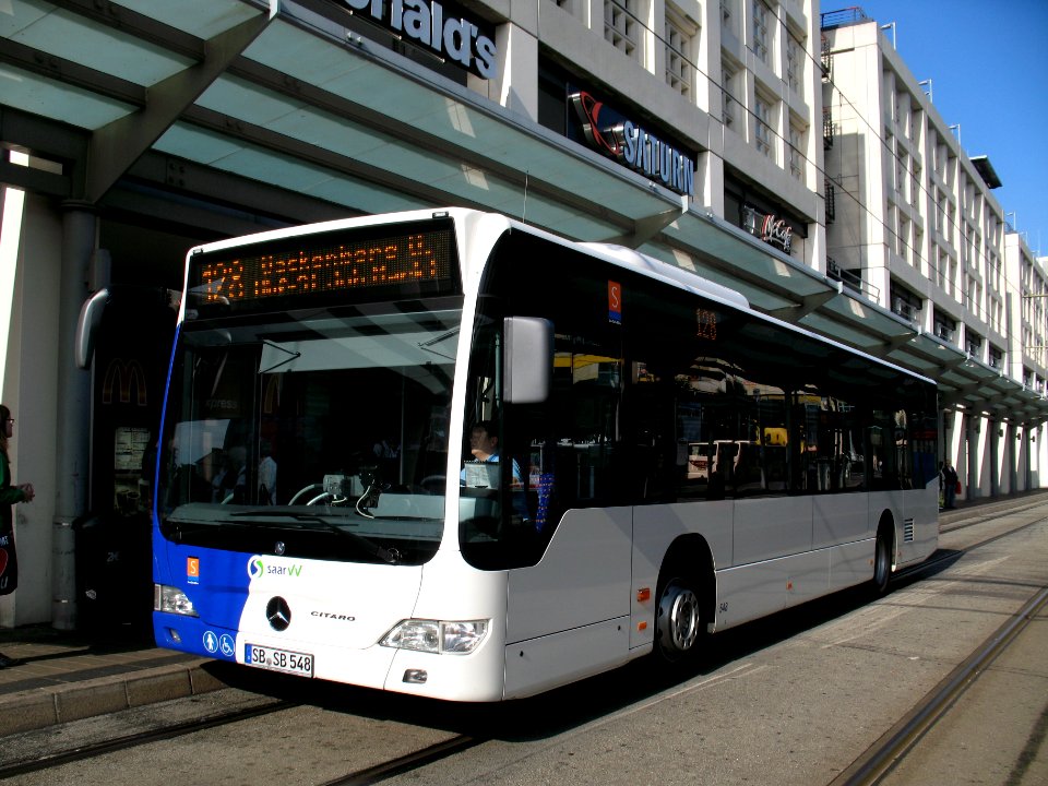 Saar VV Saarbahn & Bus Mercedes-Benz Citaro n°548 L128 Hauptbahnhof (2)