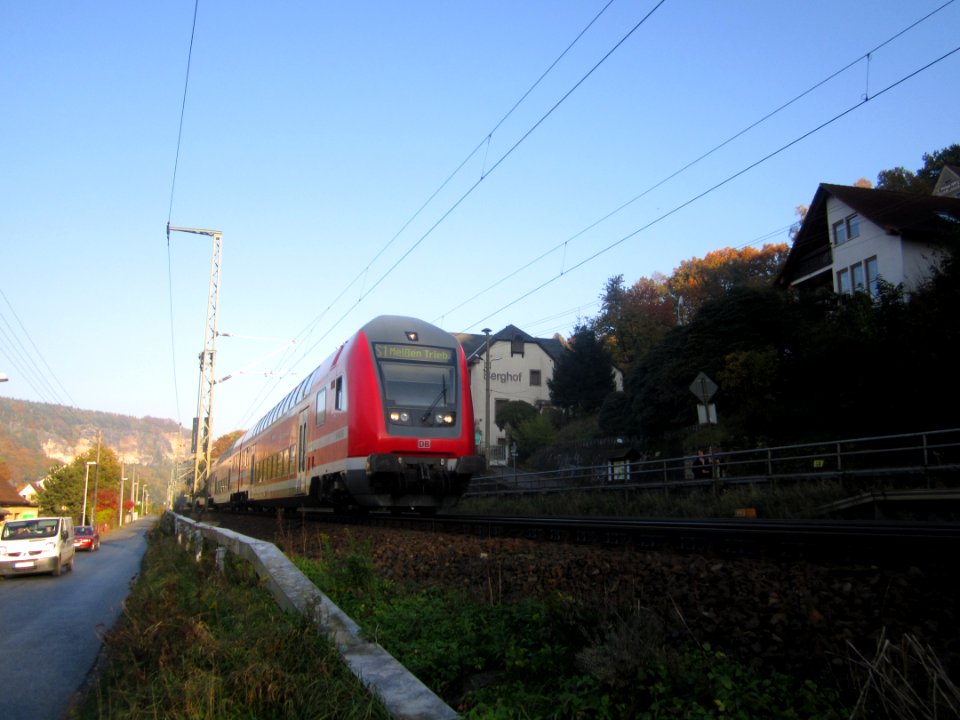 S1 Richtung Meißen Triebischtal