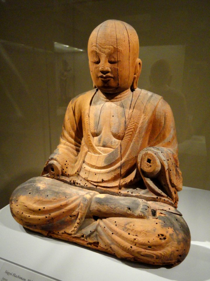 Sōgyō Hachiman, view 1, 10th century, Japan, wood with traces of white pigment - Art Institute of Chicago - DSC00146