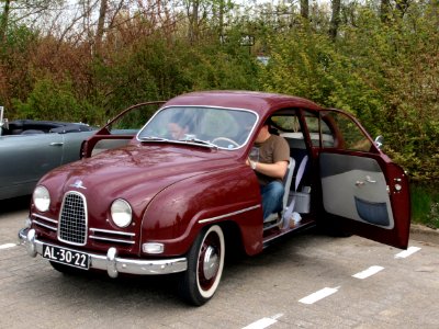 Saab 93B De Luxe (1958), Dutch licence registration AL-30-22 pic1