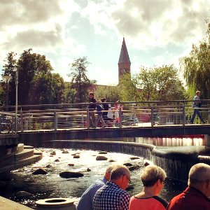 Saabyes Stryg med bro over Odense Å photo