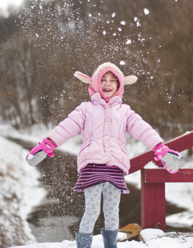 Winter cold happy