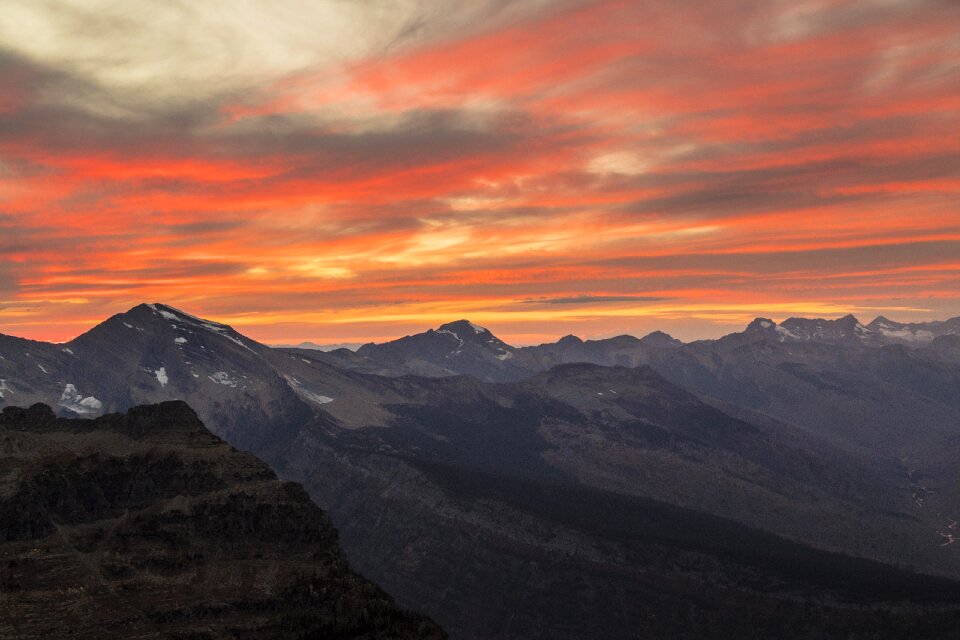Mountains heaven's peak glacier national park