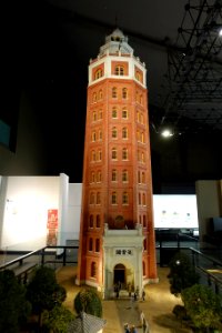 Ryounkaku tower (Asakusa Twelve Stories) model, c. 1890 AD, scale 1 to 10 - Edo-Tokyo Museum - Sumida, Tokyo, Japan - DSC06910