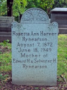Rynearson (Rosetta Ann Harper), Chartiers Cemetery, 2015-10-04, 01