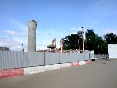 RZD Frezer demolition railway office building