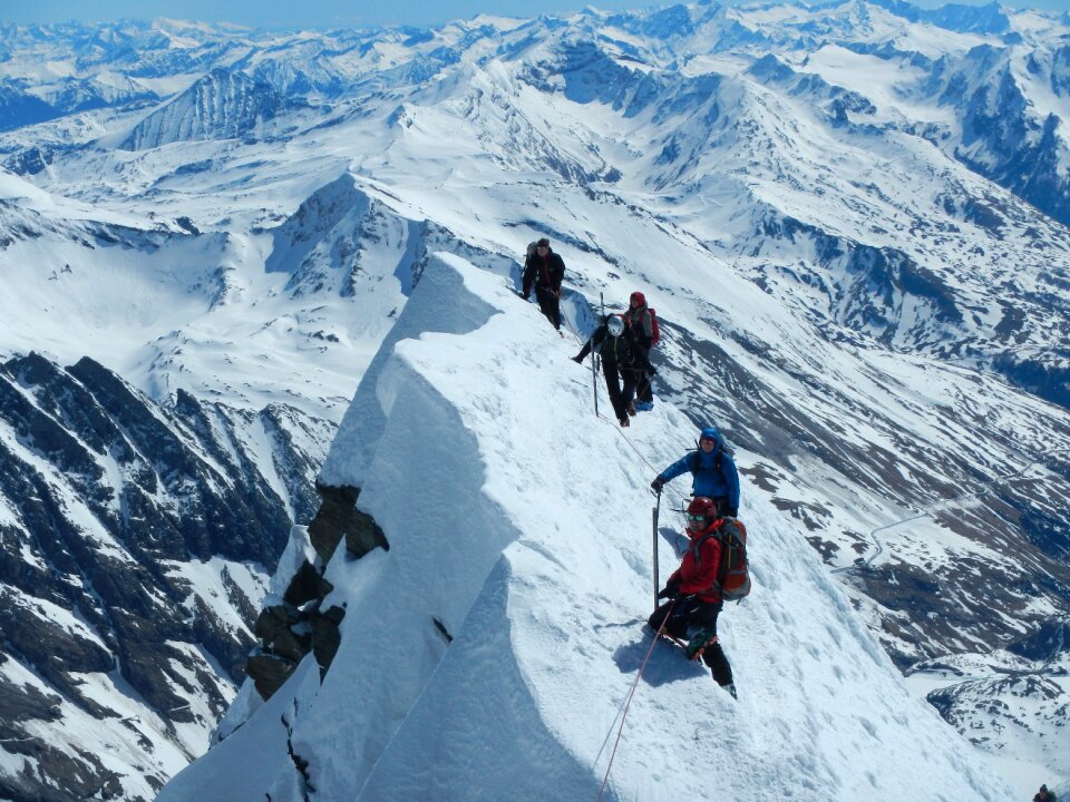Small glockner glacier ridge