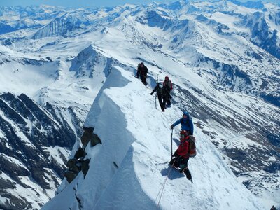 Small glockner glacier ridge