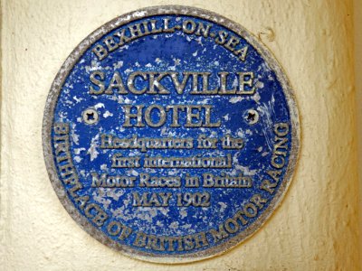 Sackville Hotel Blue Plaque, Bexhill-on-Sea