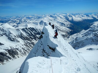 Small glockner glacier ridge