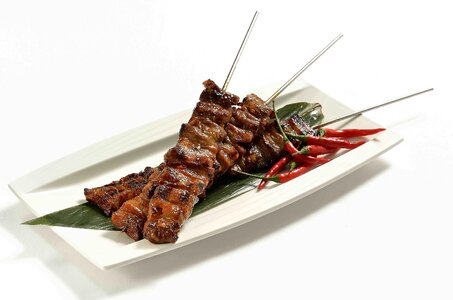 Asian food barbecue meat photo