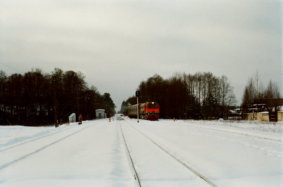 RZD DM62-1745 2020-12 Vesyegonsk arrive 2