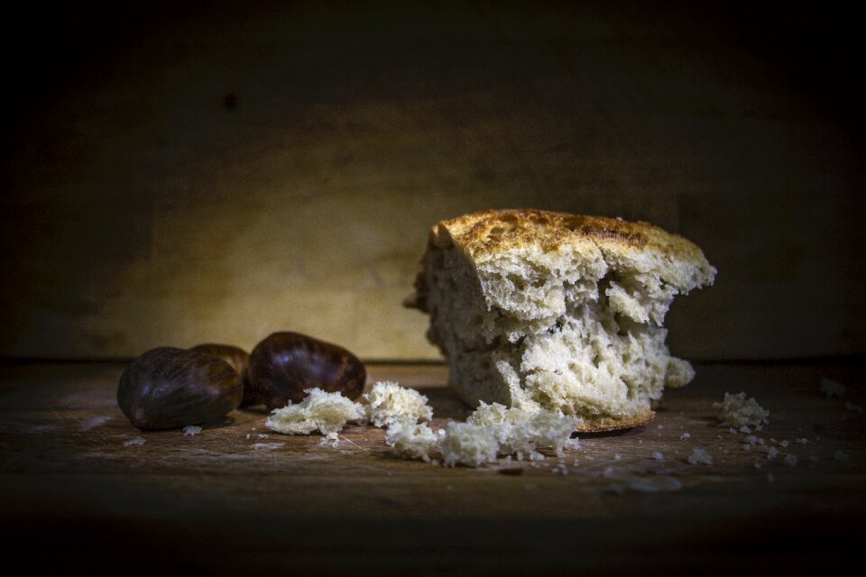 Baked crust still life