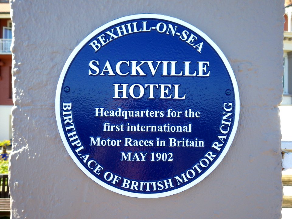 Sackville Hotel Blue Plaque, Bexhill-on-Sea (2018)